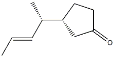 (3R)-3-[(1R)-1-Methyl-2-butenyl]cyclopentanone Struktur