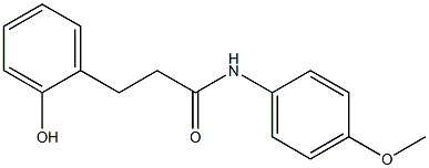 N-(4-Methoxyphenyl)-3-(2-hydroxyphenyl)propionamide Struktur