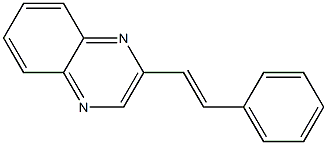 2-[(E)-2-Phenylethenyl]quinoxaline Struktur