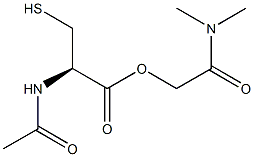 N-Acetyl-L-cysteine 2-dimethylamino-2-oxoethyl ester Struktur