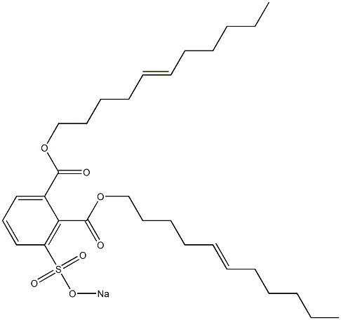 3-(Sodiosulfo)phthalic acid di(5-undecenyl) ester Struktur