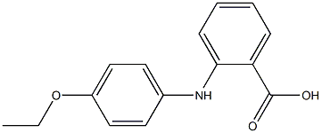 o-(p-Ethoxyanilino)benzoic acid Struktur