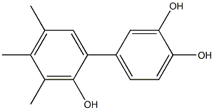 3',4',5'-Trimethyl-1,1'-biphenyl-2',3,4-triol Struktur