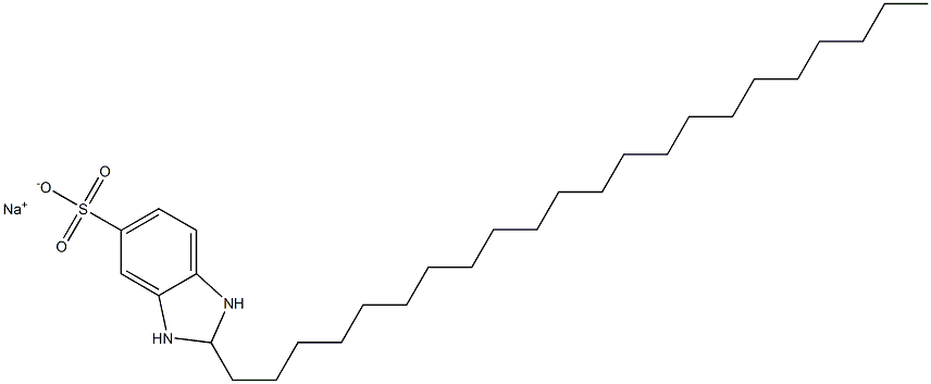 2,3-Dihydro-2-docosyl-1H-benzimidazole-5-sulfonic acid sodium salt Struktur