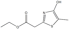 4-Hydroxy-5-methylthiazole-2-acetic acid ethyl ester Struktur