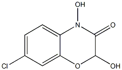 3,4-Dihydro-7-chloro-2,4-dihydroxy-2H-1,4-benzoxazin-3-one Struktur