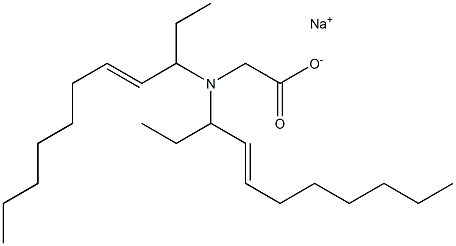 N,N-Di(4-undecen-3-yl)glycine sodium salt Struktur