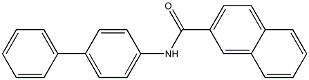 N-(4-Biphenylyl)-2-naphthalenecarboxamide Struktur