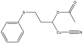 (1-Acetyloxy-3-phenylthiopropyl)cyanocopper(II) Struktur