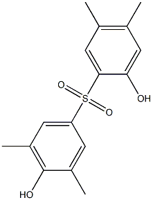 2,4'-Dihydroxy-3',4,5,5'-tetramethyl[sulfonylbisbenzene] Struktur