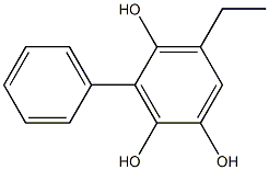 5-Ethyl-3-phenylbenzene-1,2,4-triol Struktur