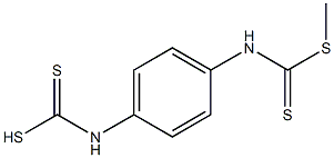 (1,4-Phenylene)bis(imino)bis(dithioformic acid methyl) ester Struktur