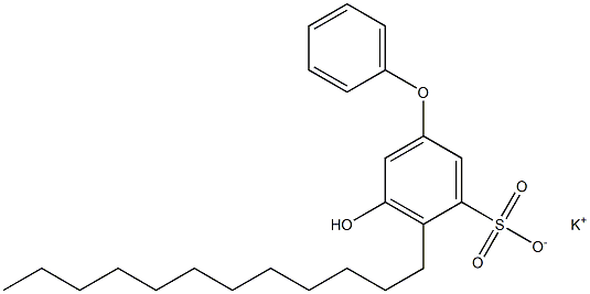 5-Hydroxy-4-dodecyl[oxybisbenzene]-3-sulfonic acid potassium salt Struktur