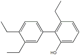 3-Ethyl-2-(3,4-diethylphenyl)phenol Struktur