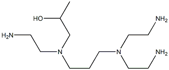 1-[N-(2-Aminoethyl)-N-[3-[bis(2-aminoethyl)amino]propyl]amino]-2-propanol Struktur