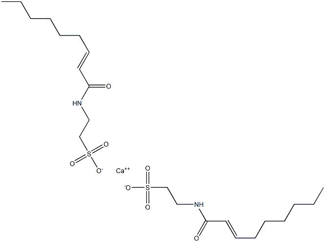 Bis[N-(2-nonenoyl)taurine]calcium salt Struktur