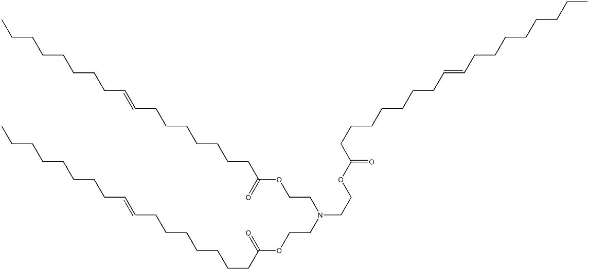 Tris(9-octadecenoic acid)nitrilotri(2,1-ethanediyl) ester Struktur