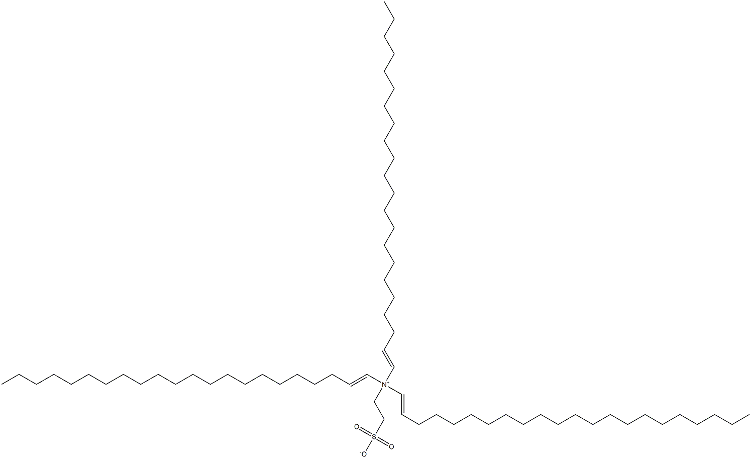 N,N-Di(1-docosenyl)-N-(2-sulfonatoethyl)-1-docosen-1-aminium Struktur