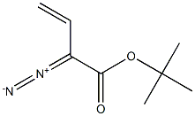 2-Diazo-3-butenoic acid tert-butyl ester Struktur