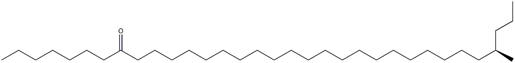 [R,(-)]-30-Methyltritriacontane-8-one Struktur