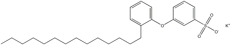 3-(2-Tetradecylphenoxy)benzenesulfonic acid potassium salt Struktur