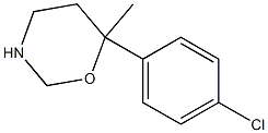 6-(p-Chlorophenyl)-6-methyltetrahydro-2H-1,3-oxazine Struktur