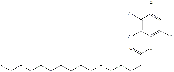 Hexadecanoic acid 2,3,4,6-tetrachlorophenyl ester Struktur