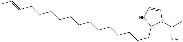 1-(1-Aminoethyl)-2-(14-hexadecenyl)-4-imidazoline Struktur