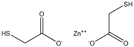 Bis(mercaptoacetic acid)zinc salt Struktur