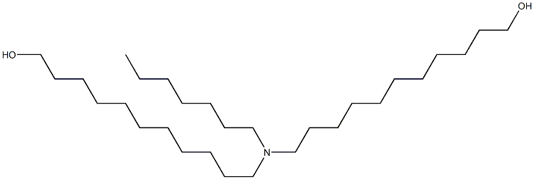 11,11'-(Heptylimino)bis(1-undecanol) Struktur