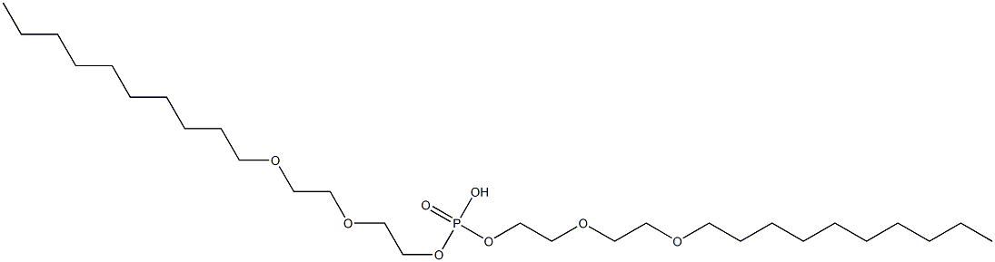 Phosphoric acid hydrogen bis[2-[2-(decyloxy)ethoxy]ethyl] ester Struktur