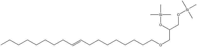 1-O-(9-Octadecenyl)-2-O,3-O-di(trimethylsilyl)glycerol Struktur