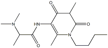 N-(1-Butyl-2,5-dimethyl-4,6-dioxo-1,4,5,6-tetrahydropyridin-3-yl)-2-(dimethylamino)propionamide Struktur