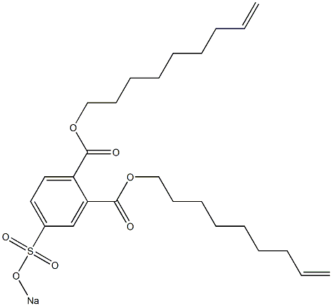 4-(Sodiosulfo)phthalic acid di(8-nonenyl) ester Struktur