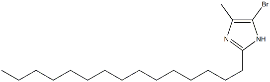 5-Bromo-4-methyl-2-pentadecyl-1H-imidazole Struktur