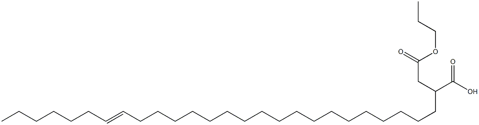 2-(19-Hexacosenyl)succinic acid 1-hydrogen 4-propyl ester Struktur