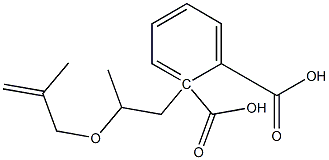 Phthalic acid hydrogen 2-[2-(2-methyl-2-propenyloxy)propyl] ester Struktur