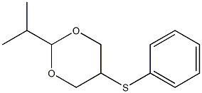 2-Isopropyl-5-(phenylthio)-1,3-dioxane Struktur