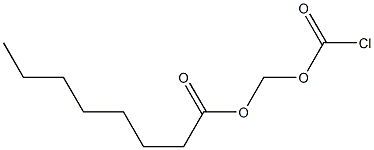 Chlorocarbonic acid octanoyloxymethyl ester Struktur