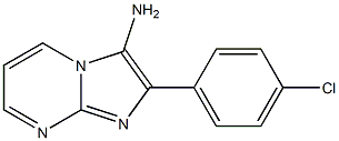 2-(4-Chlorophenyl)-3-aminoimidazo[1,2-a]pyrimidine Struktur