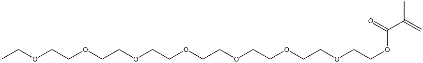 Methacrylic acid (3,6,9,12,15,18,21-heptaoxatricosan-1-yl) ester Struktur