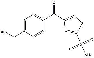 4-(4-(Bromomethyl)benzoyl)thiophene-2-sulfonamide Struktur