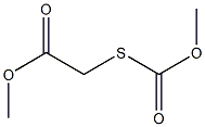 (Methoxycarbonylthio)acetic acid methyl ester Struktur