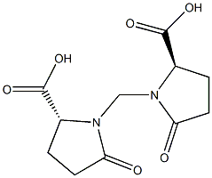 1,1'-Methylenebis[(2R)-5-oxopyrrolidine-2-carboxylic acid] Struktur