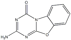 2-Amino-4H-s-triazino[2,1-b]benzoxazole-4-one Struktur