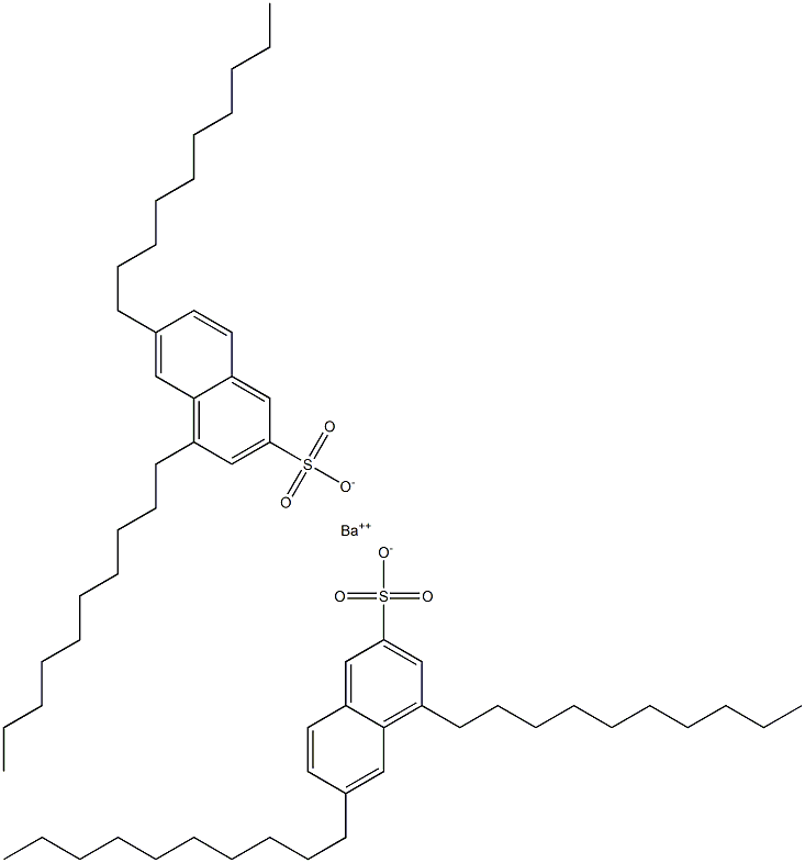 Bis(4,6-didecyl-2-naphthalenesulfonic acid)barium salt Struktur