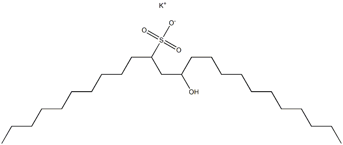 13-Hydroxytetracosane-11-sulfonic acid potassium salt Struktur