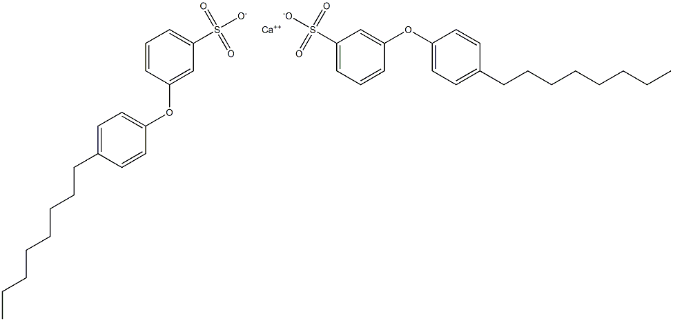 Bis[3-(4-octylphenoxy)benzenesulfonic acid]calcium salt Struktur