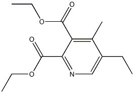 4-Methyl-5-ethylpyridine-2,3-dicarboxylic acid diethyl ester Struktur