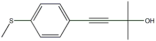 2-Methyl-4-[4-(methylthio)phenyl]-3-butyne-2-ol Struktur